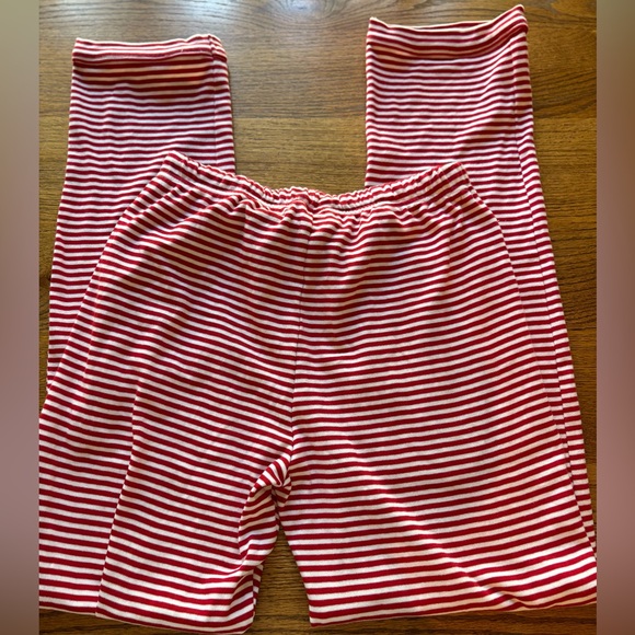 Bayou Blanks small men’s/womens 100% cotton Red & White Striped Pajama Pants - Picture 6 of 10